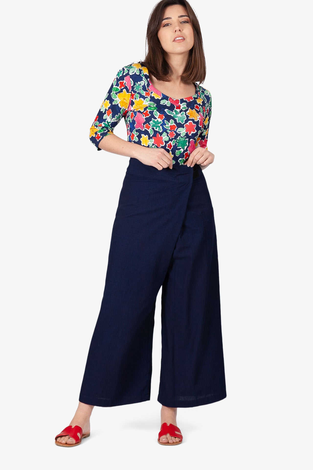 Chinese Blue Bali Pants