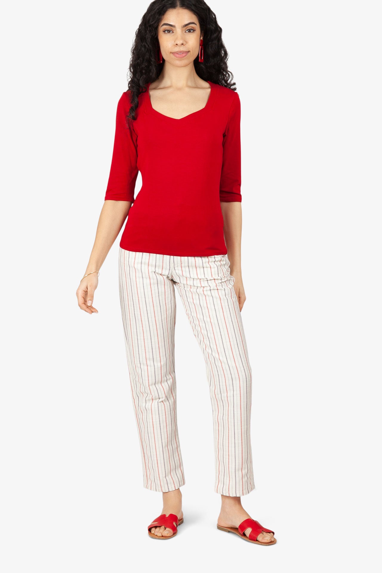 Striped Jean Pants