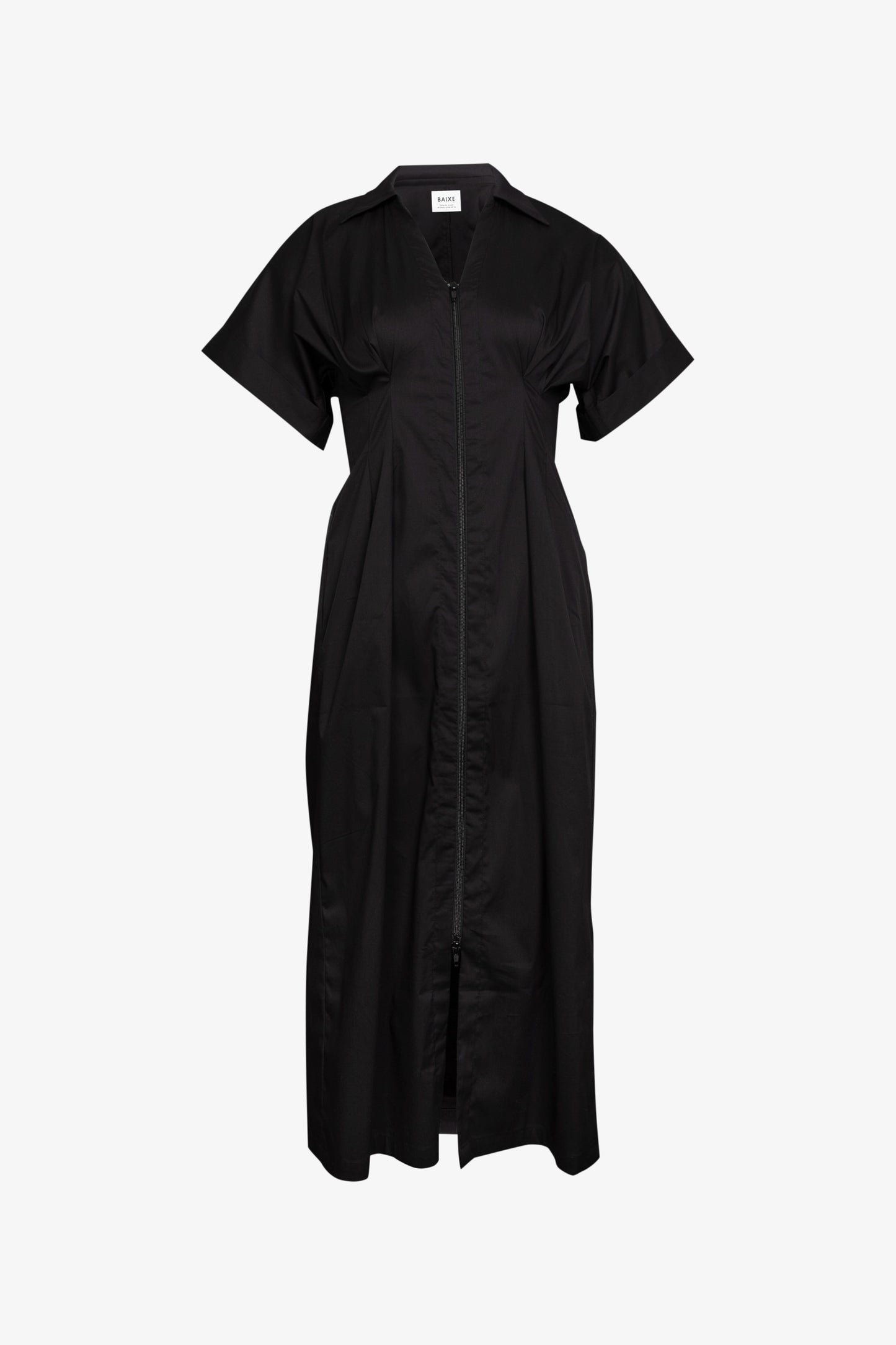 Korsettkleid mit Reißverschluss und Popeline-Blumen