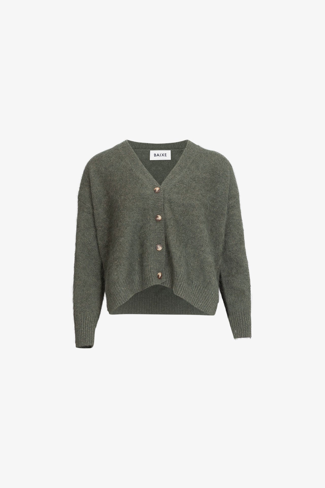 Gilet Boutonne Raccoon Sauge Grise