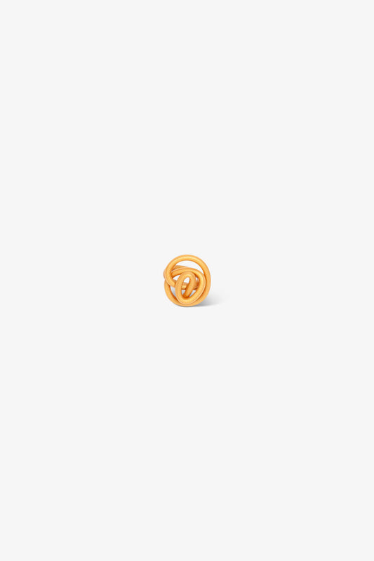 Bague Zig Mat - Jaune miel