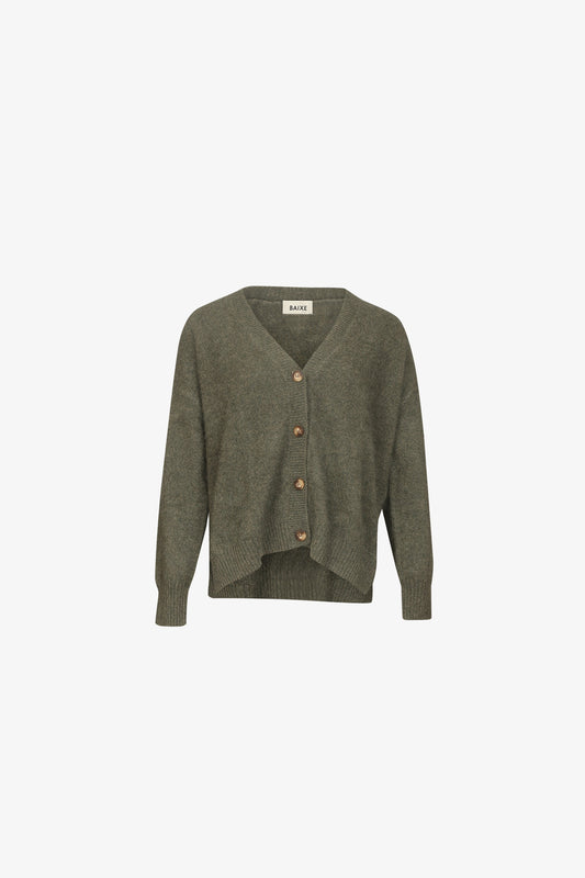 Gilet Boutonné fendu Raccoon - Kaki Végétal