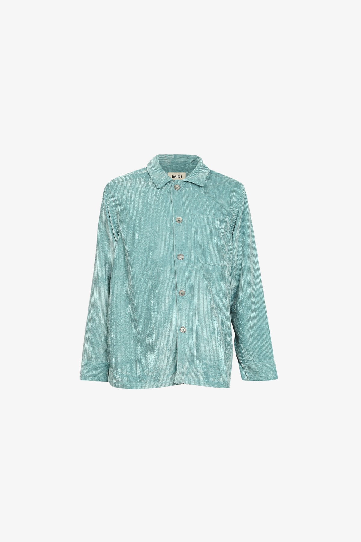 Surchemise Homme Velours Grosse Côtes Bleu Ciel