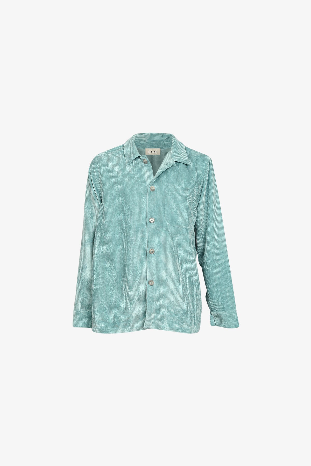 Surchemise Homme Velours Grosse Côtes Bleu Ciel