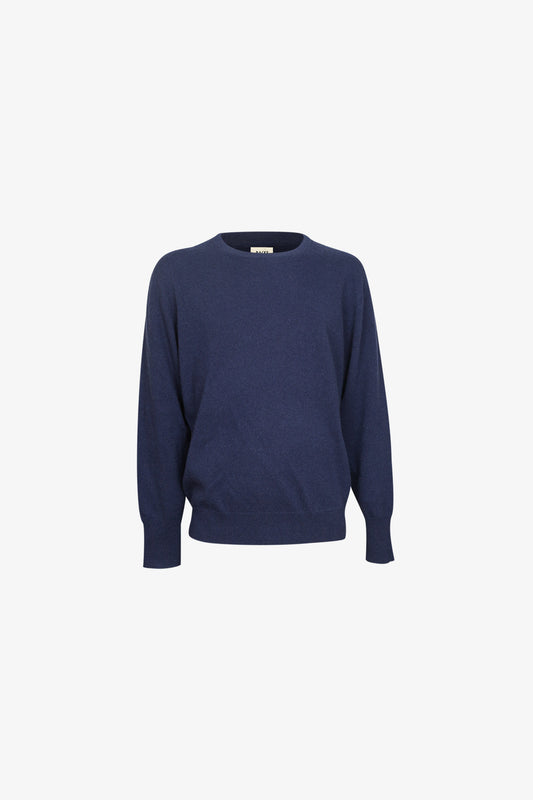 Pull Ras De Cou Cachemire - Bleu Ink