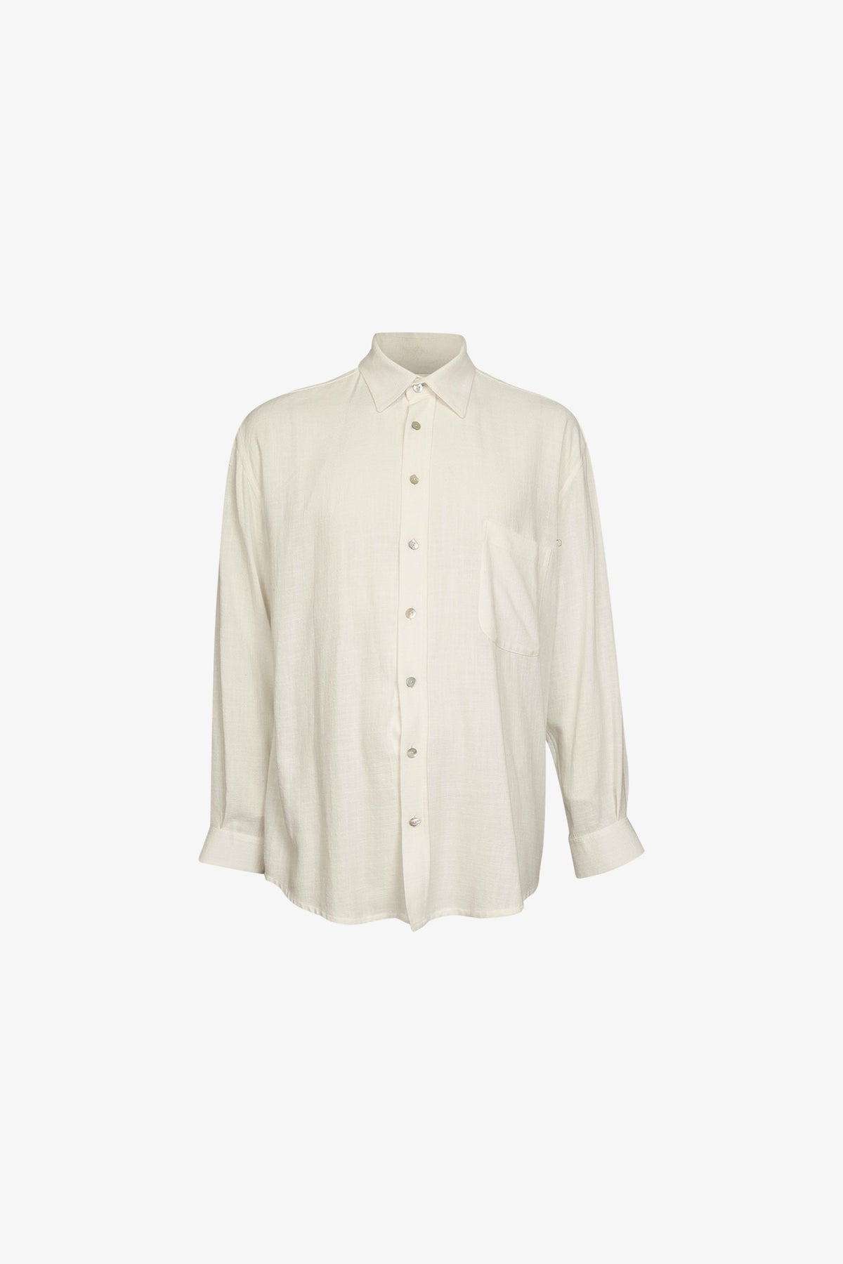 Chemise Super Relax Viscose Lin Blanc Cassé
