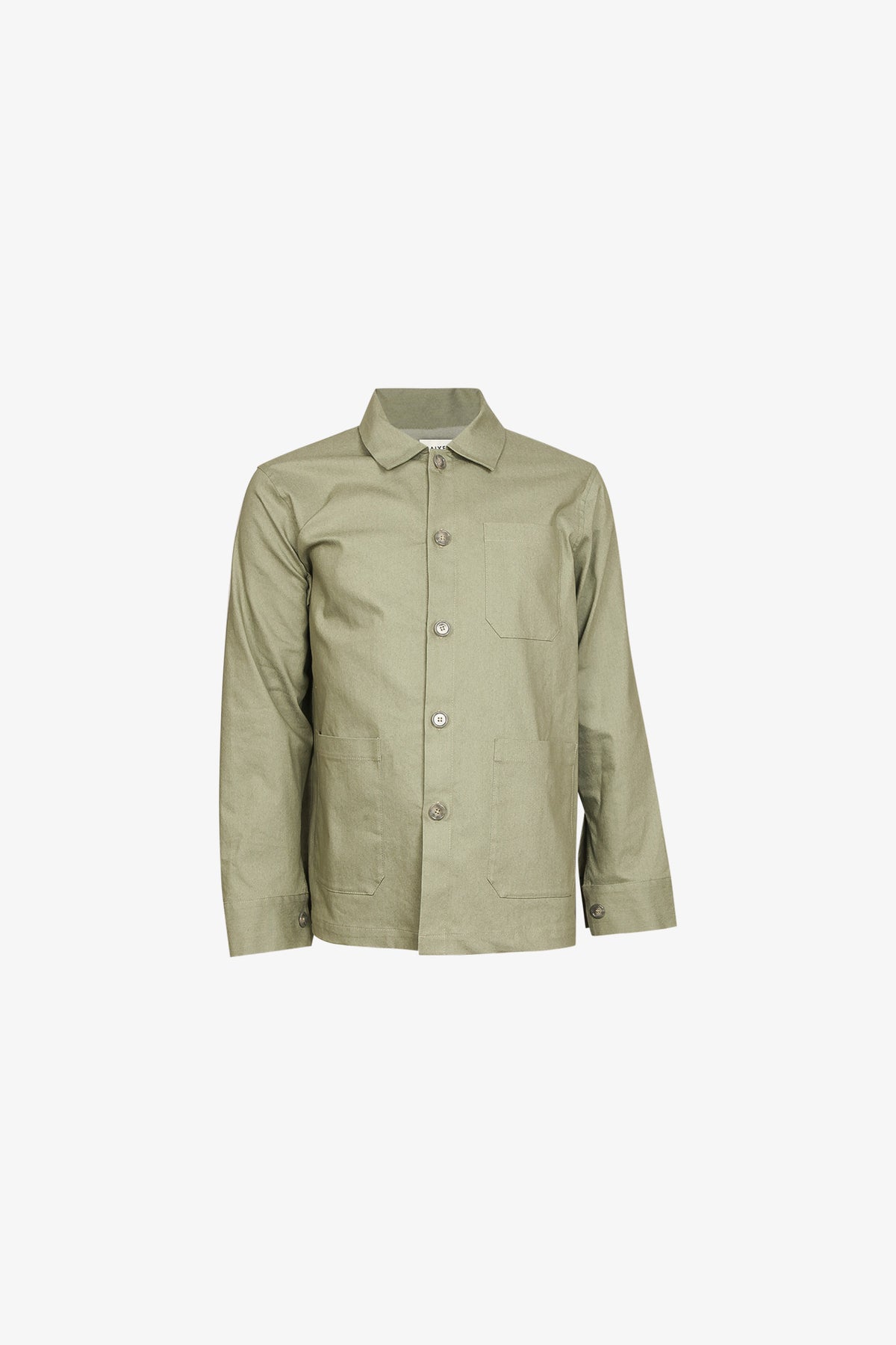 Surchemise Poches Plaquées Denim Olive