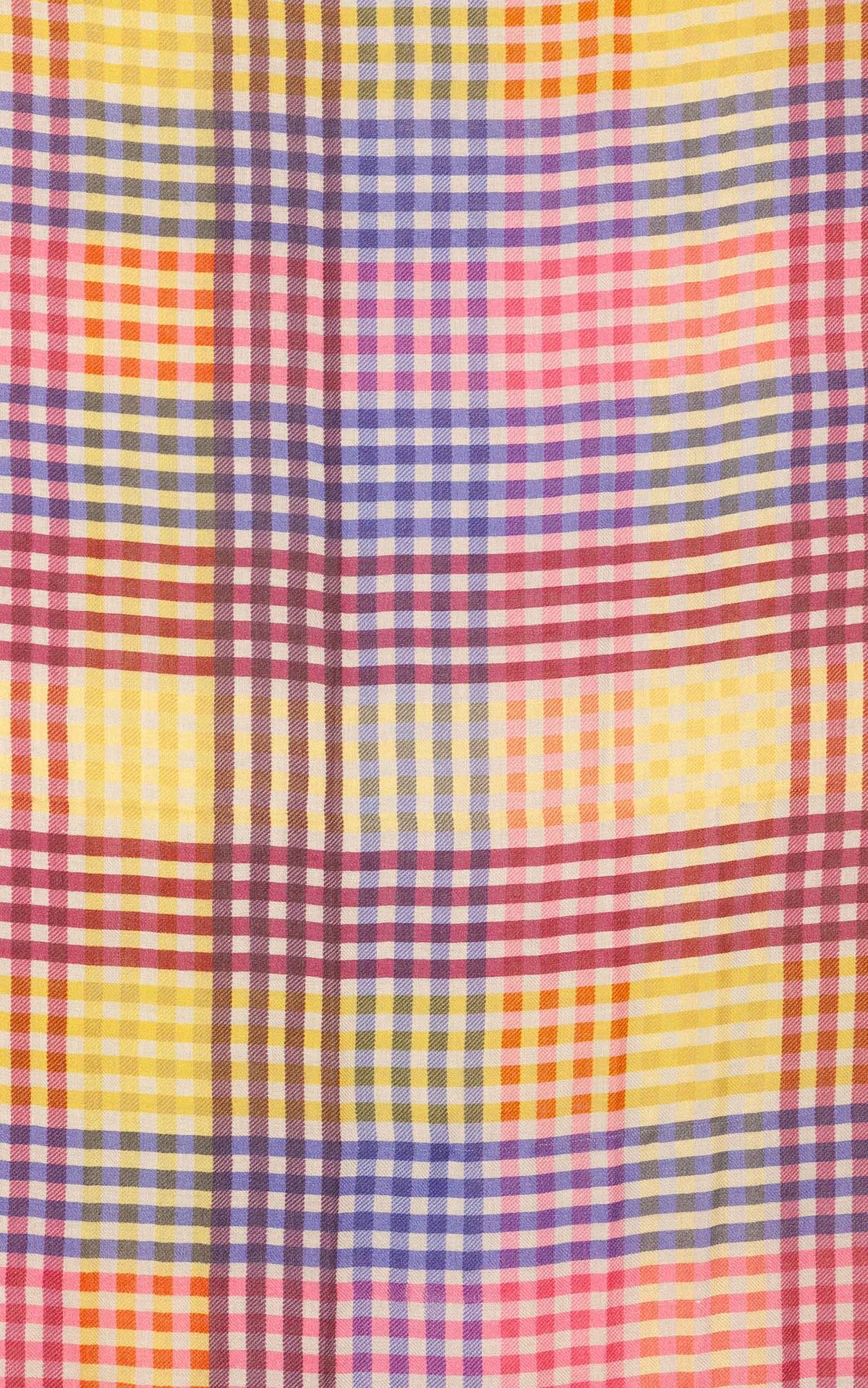 Châle Carreaux Multicolores - Laine