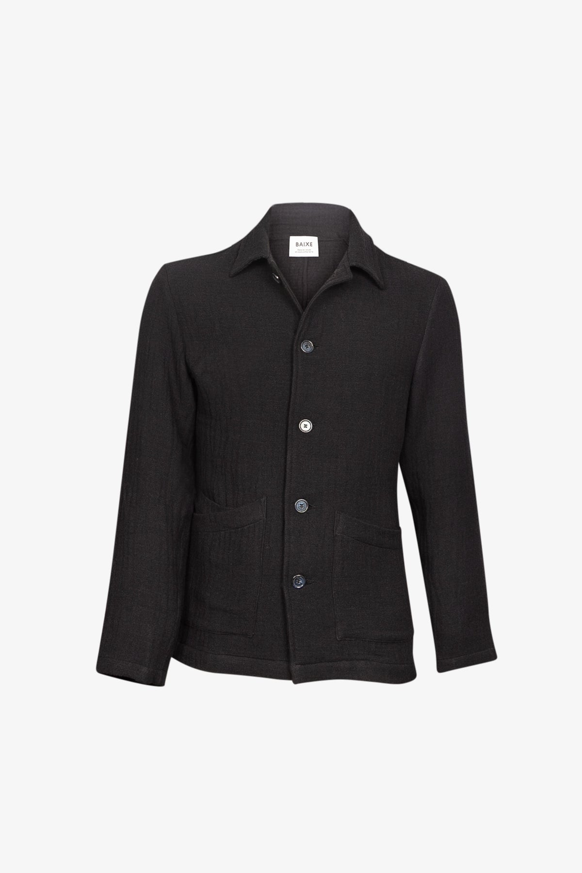 Veste Double Poches Lainage Marine