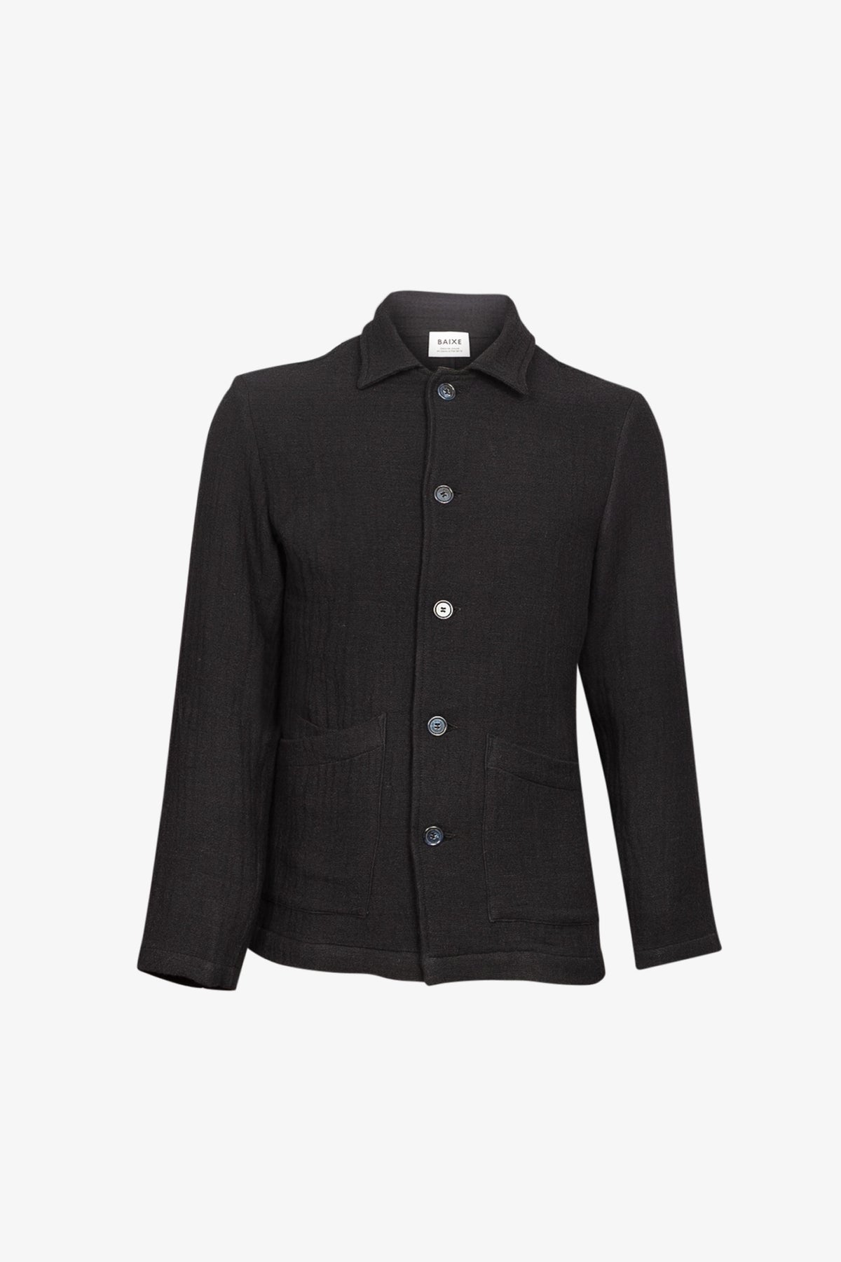 Veste Double Poches Lainage Marine