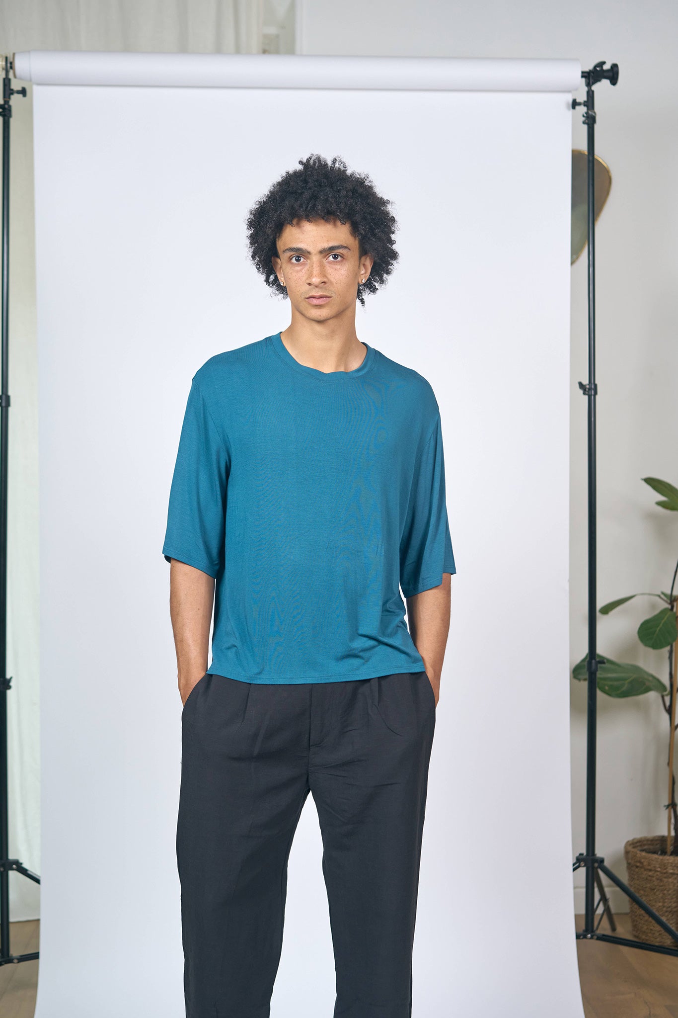T-shirt Bambou Pétrole
