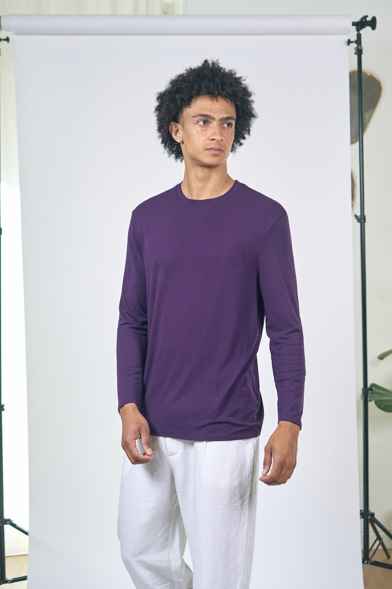Long Sleeve T-Shirt Bamboo Violine