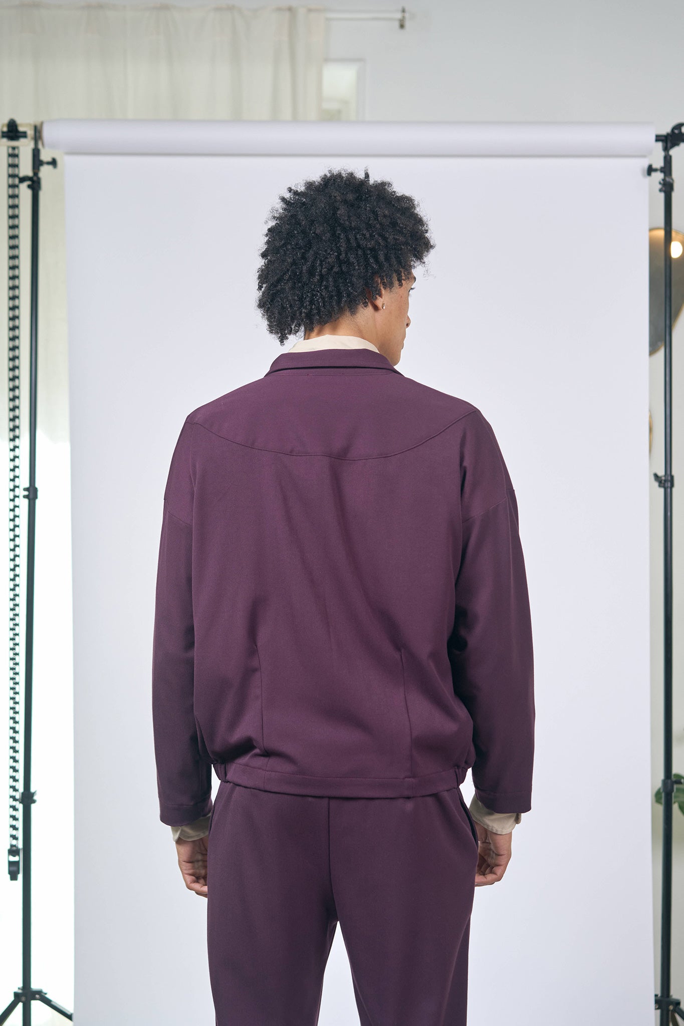 Pondy Gabardine Aubergine Jacke