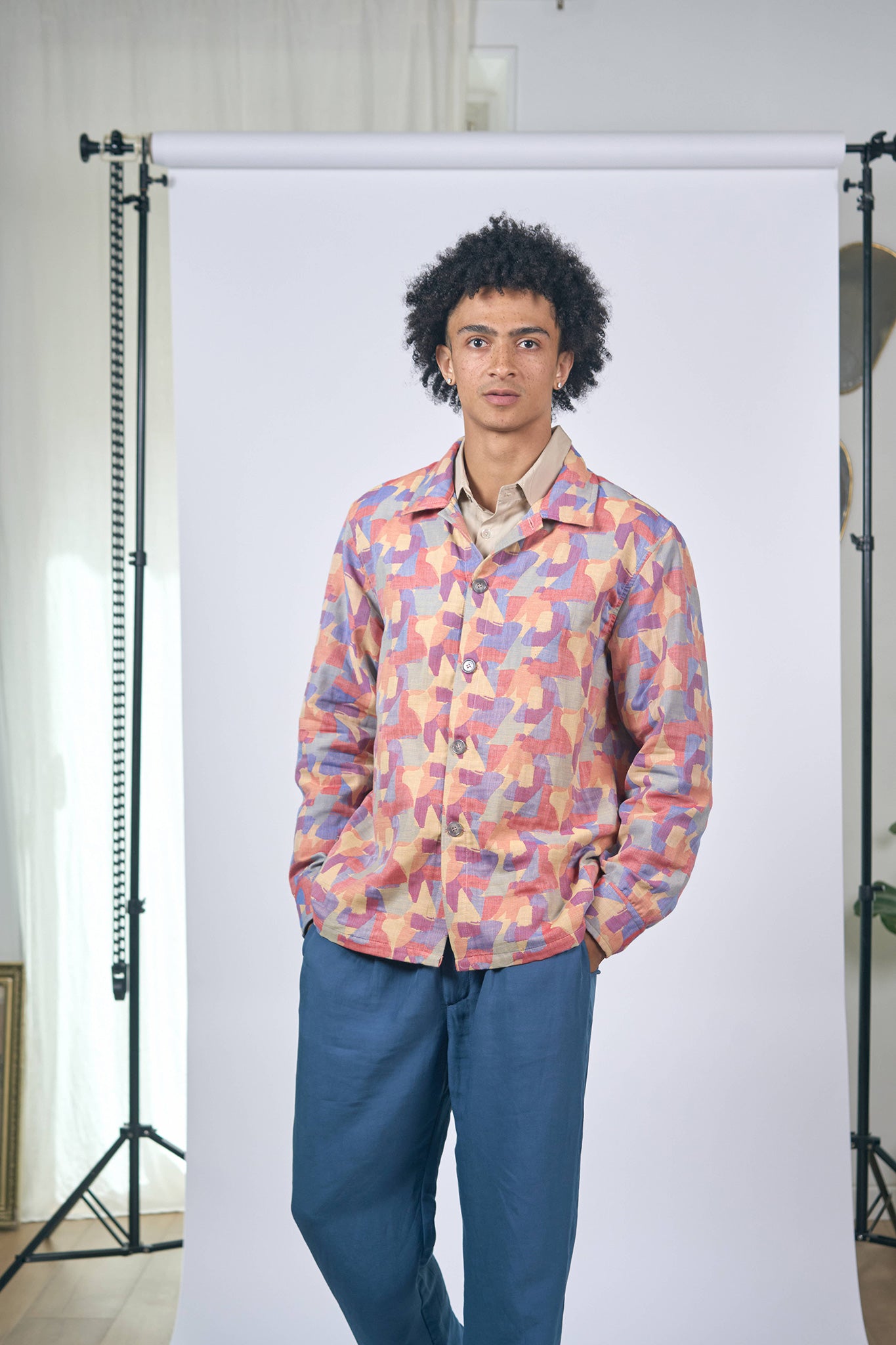 Surchemise Géométrique Pastel