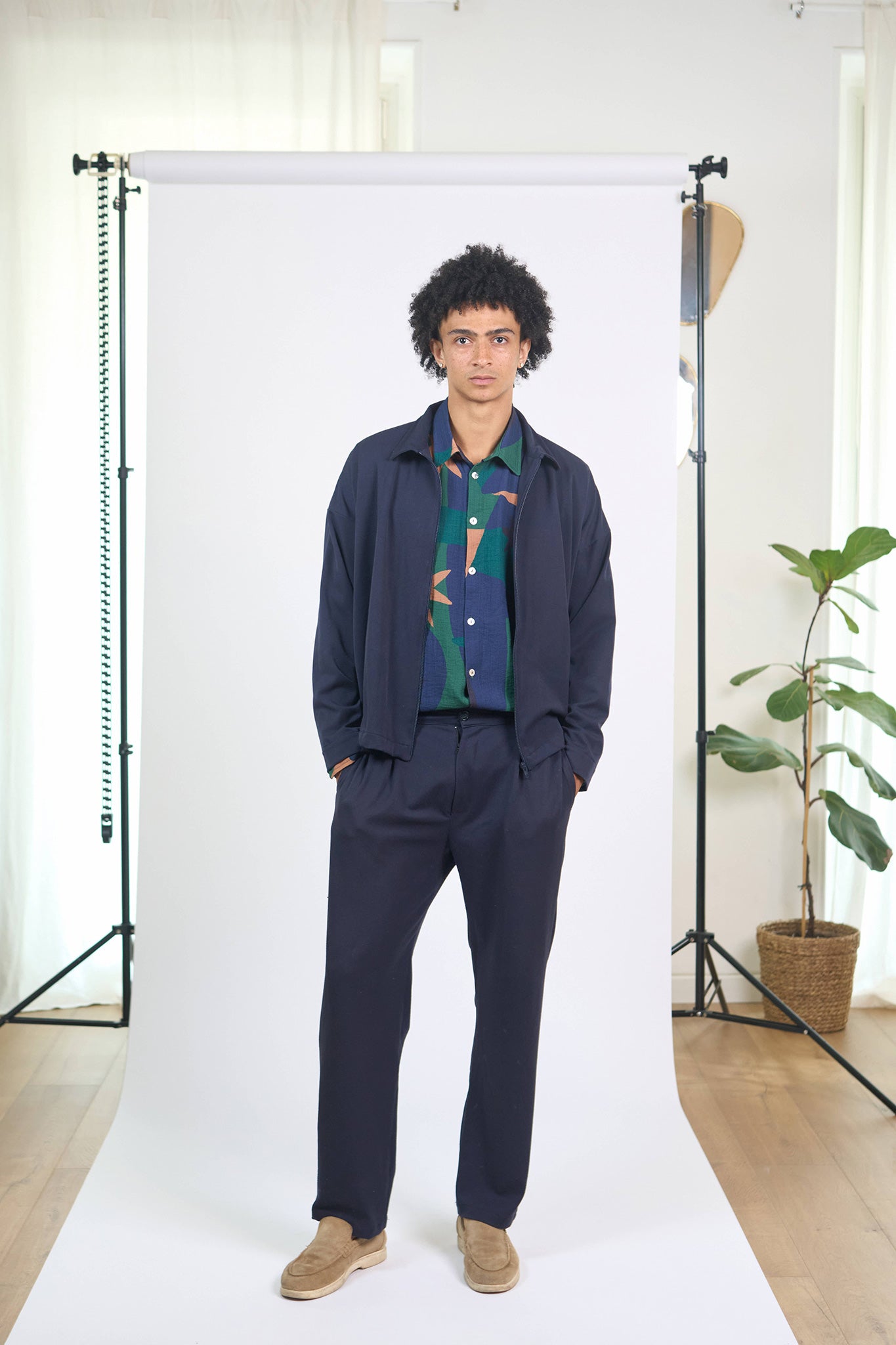 Veste Pondy Gabardine Marine