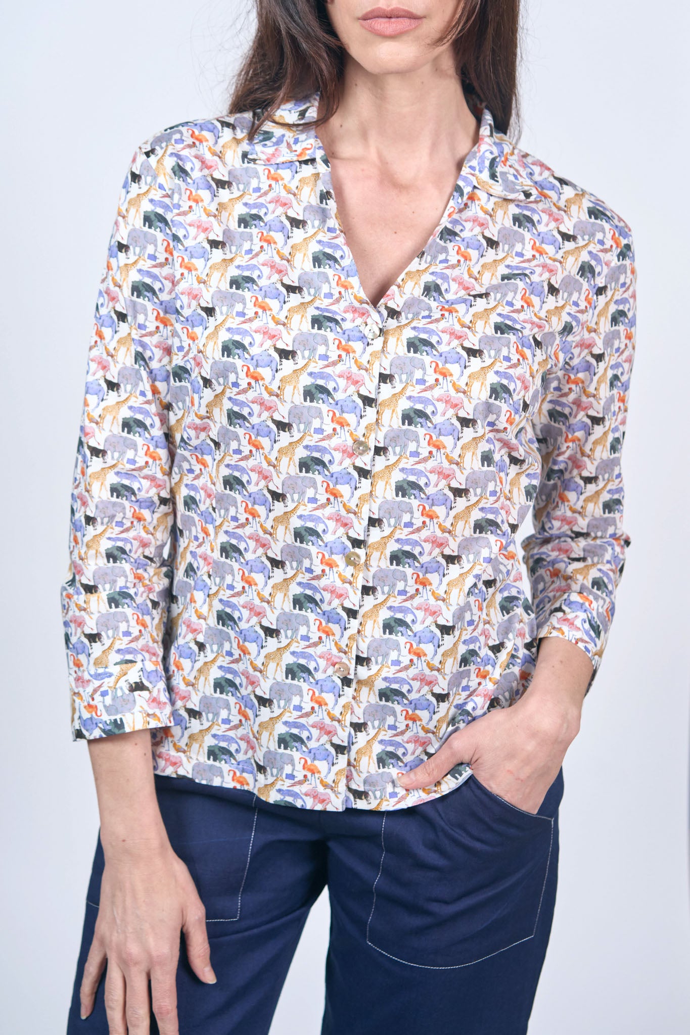 Chemise Liberty "Queue For The Zoo"