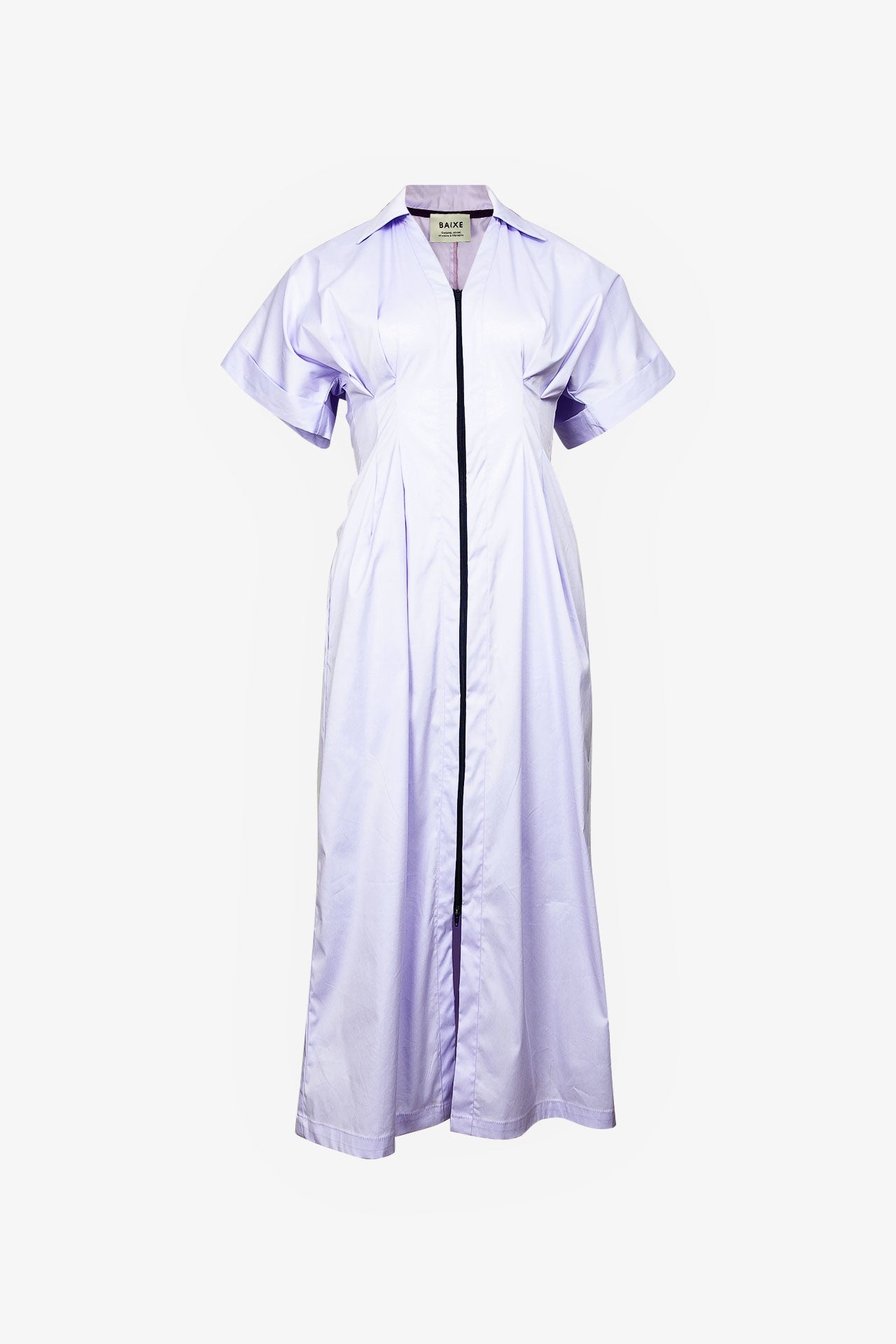 Robe Corset Zip Popeline Lilas