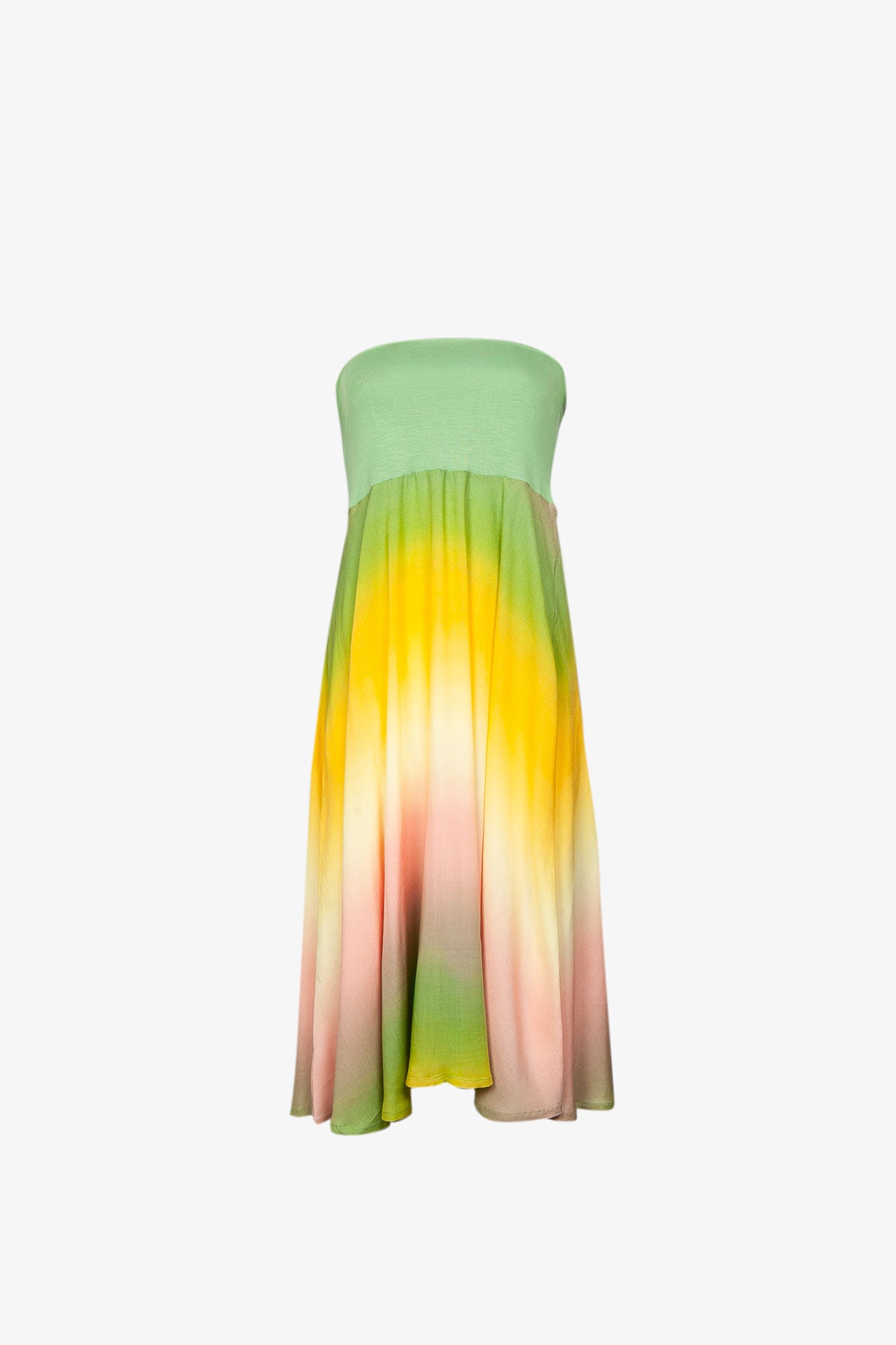 Jupe En Forme Viscose Imprimé Dégradé