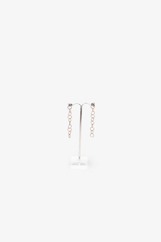 Boucles d'oreilles ONE S courte - Bronze