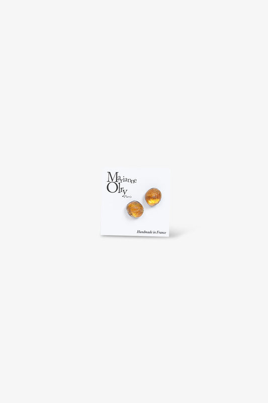 Boucles d'oreilles Météorites - Orange