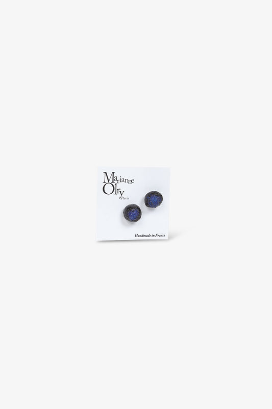 Boucles d'oreilles Météorites - Bleu Nuit