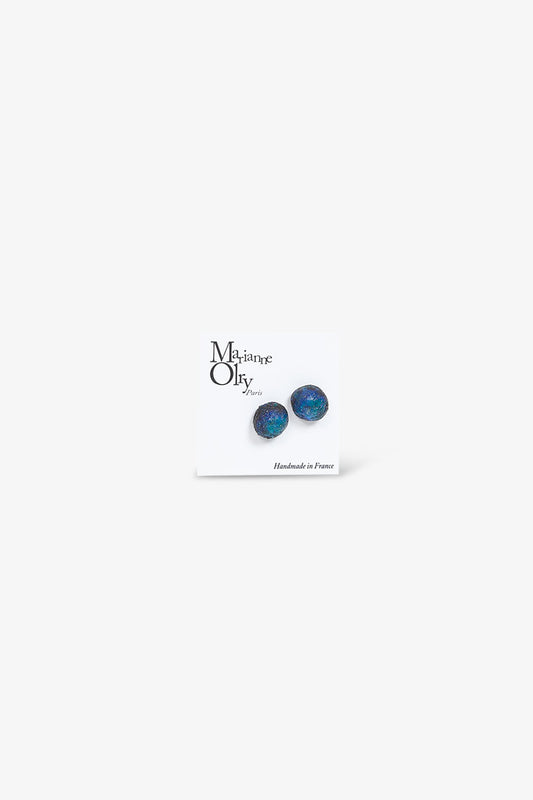 Boucles d'oreilles Météorites - Bleu Foncé
