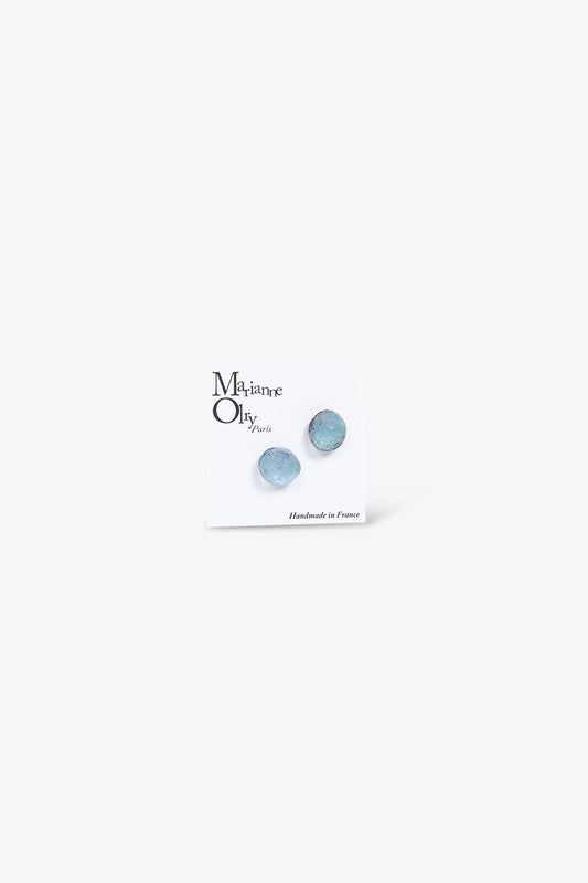 Boucles d'oreilles Météorites - Bleu Ciel