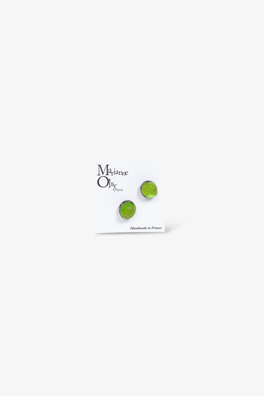 Boucles d'oreilles Météorites - Vert Pomme