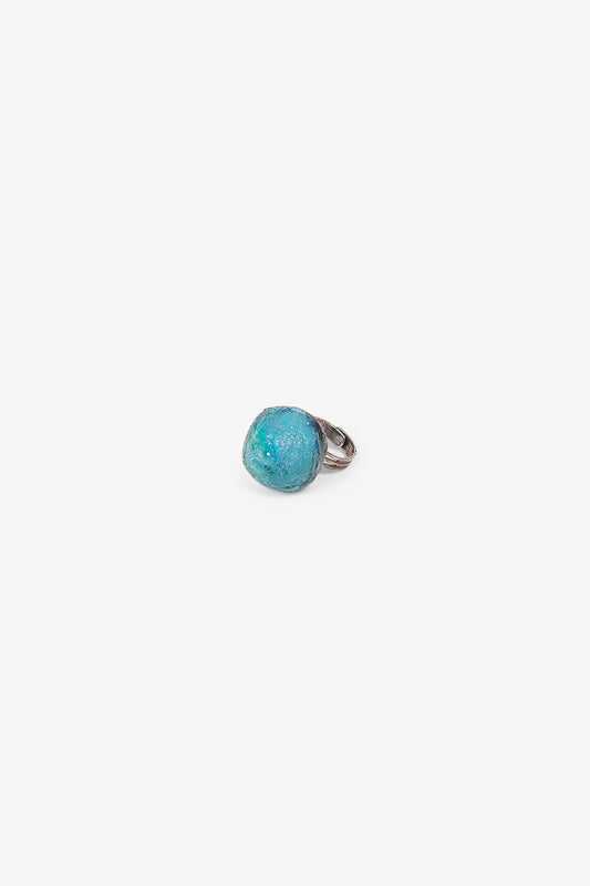 Bague Météorite - Bleu Capri