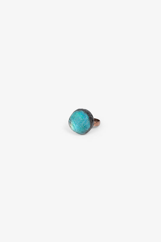 Bague Météorite - Bleu Océan