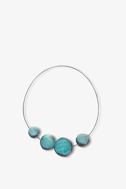 Collier 4 Météorites - Bleu Ciel