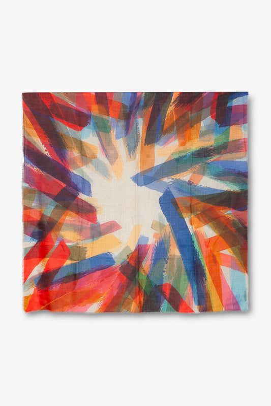 Echarpe Explosion Polychrome - Laine & modal
