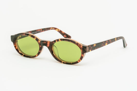 Kendall Ecaille Brune laminée cristal brun / Verres Vert profond — Waiting For The Sun (1)