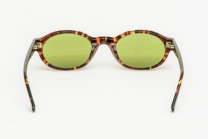 Kendall Ecaille Brune laminée cristal brun / Verres Vert profond — Waiting For The Sun (2)