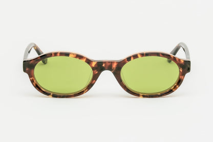 Kendall Ecaille Brune laminée cristal brun / Verres Vert profond — Waiting For The Sun (3)