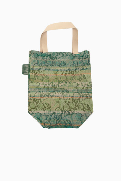 Sac à Two — Grand Format | Jacquard Réversible en Coton Bio | Verts