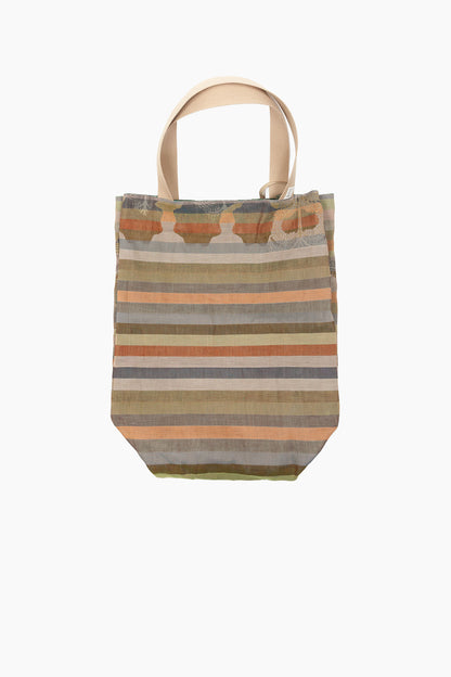 Sac à Two — Grand Format | Jacquard Réversible en Coton Bio | Verts