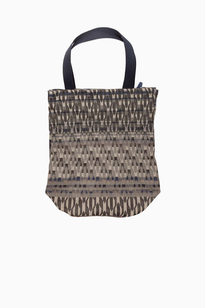 Sac à Two — Grand Format | Jacquard Réversible en Coton Bio | Noirs/bleus