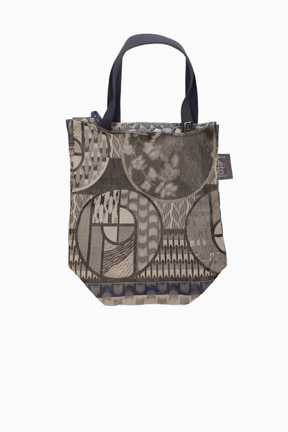 Sac à Two — Grand Format | Jacquard Réversible en Coton Bio | Noirs/bleus