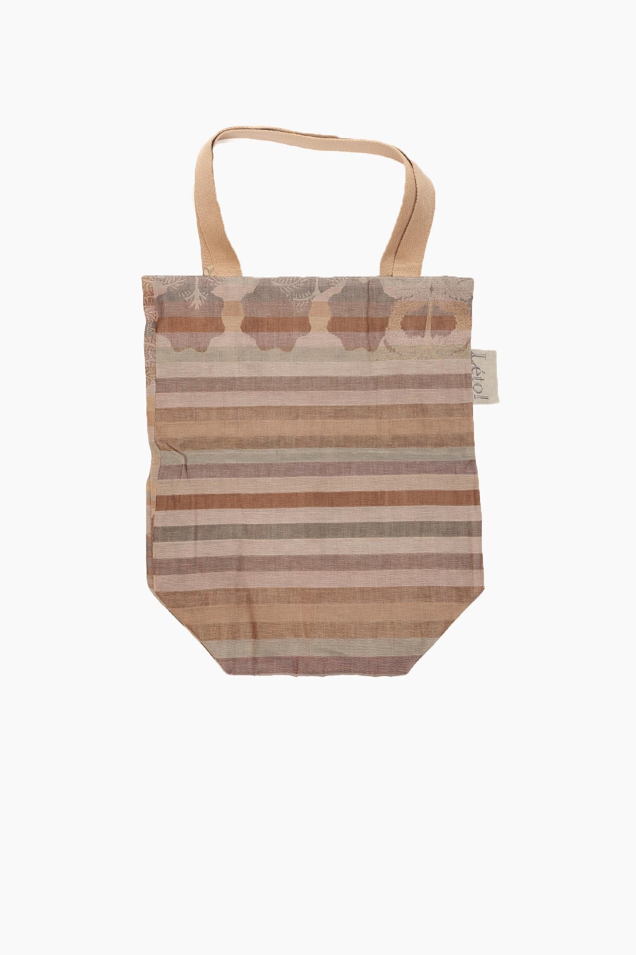 Sac à Two — Grand Format | Jacquard Réversible en Coton Bio | Gris/pastels