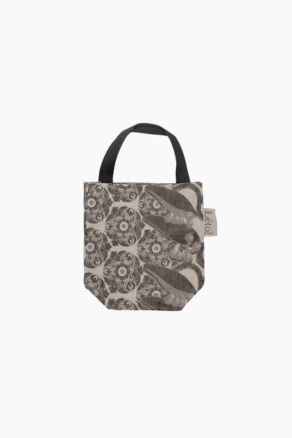 Sac à Two — Format Moyen | Jacquard Réversible en Coton Bio | Noir