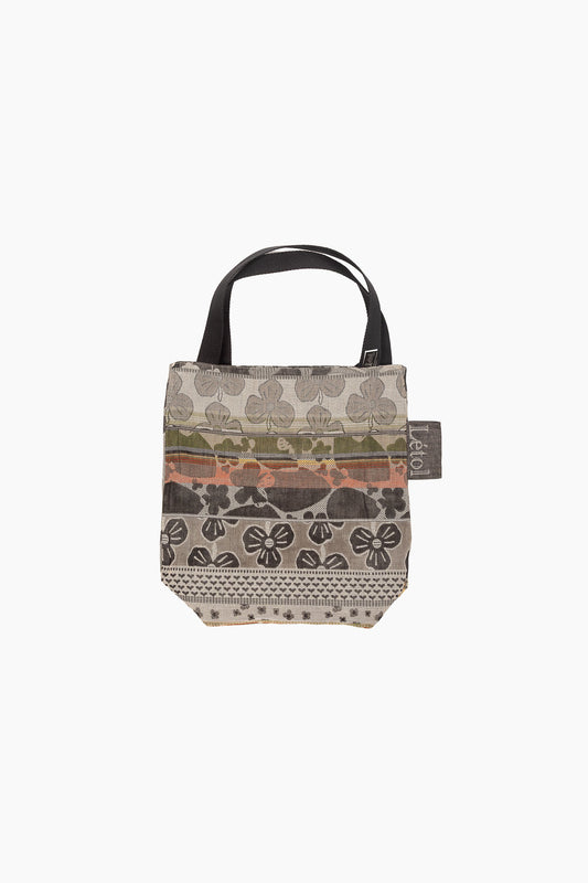Sac à Two — Format Moyen | Jacquard Réversible en Coton Bio | Noir