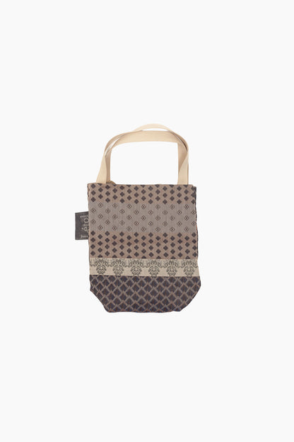 Sac à Two — Format Moyen | Jacquard Réversible en Coton Bio | Noir