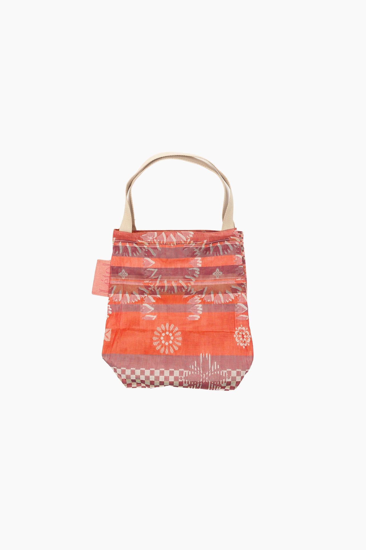 Sac à Two — Format Moyen | Jacquard Réversible en Coton Bio | Cuivres