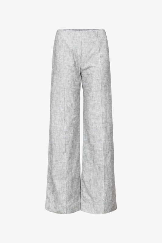 Laure Leinen-Baumwollhose Heather Grey 