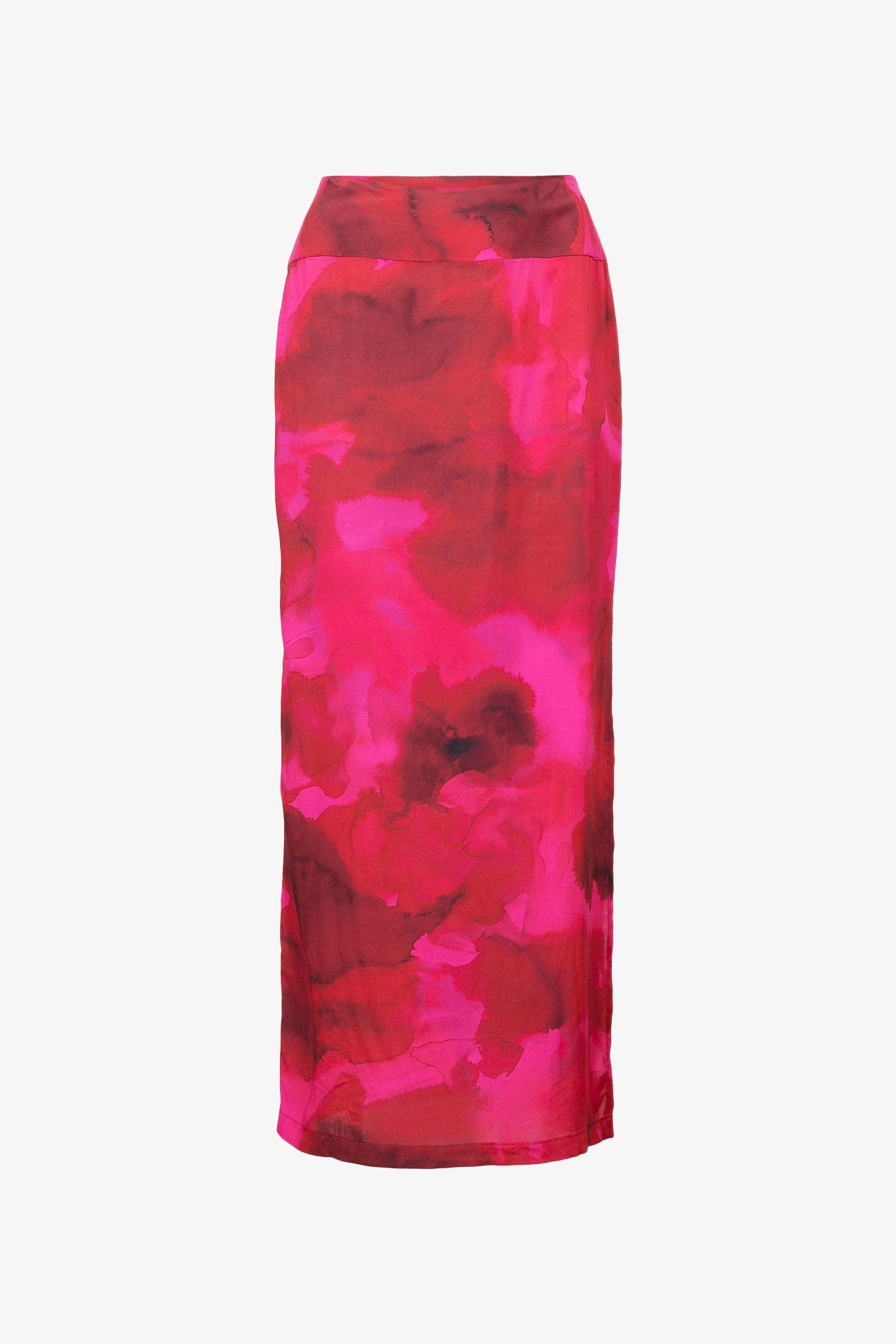 Rosa flauschiger Camo-Midirock