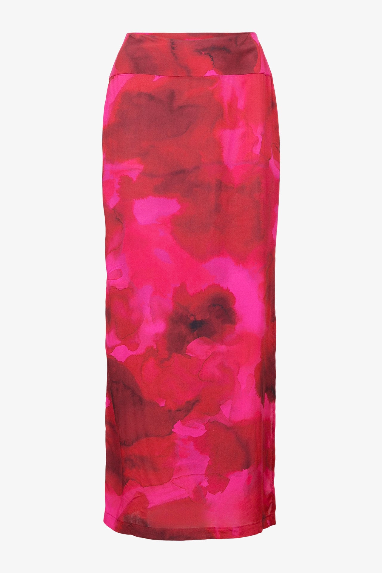 Rosa flauschiger Camo-Midirock