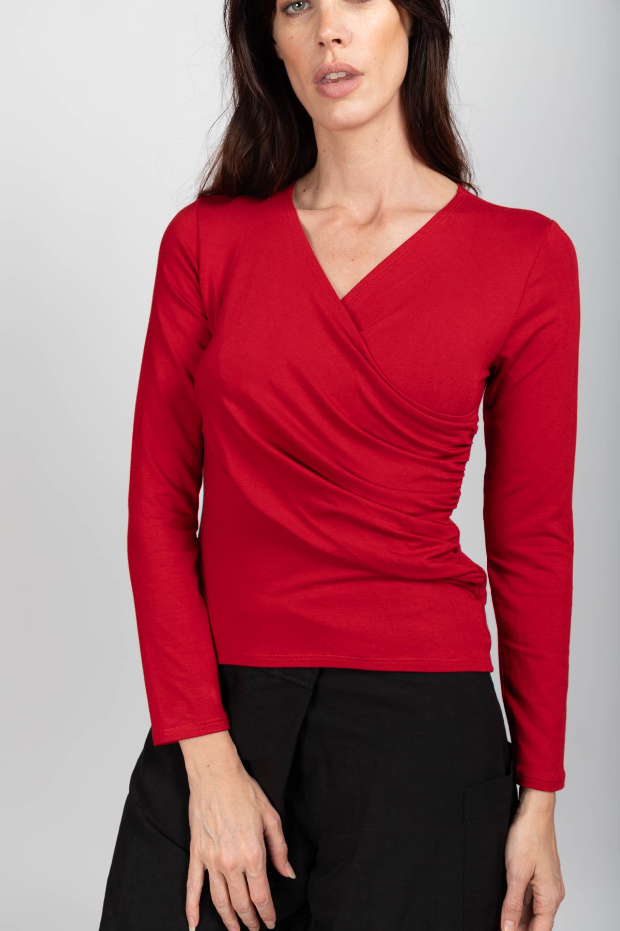 Cache-Coeur Bambou Rouge