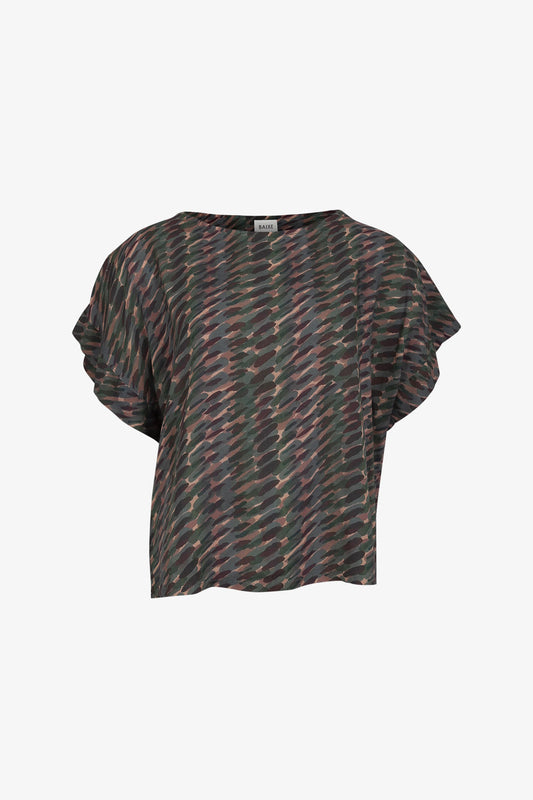 Scalloped Sleeve Top