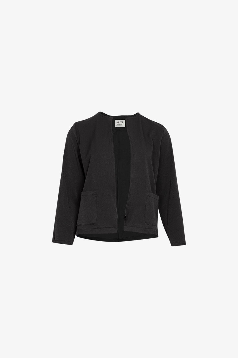 Veste Chacha Zip Gabardine Noire